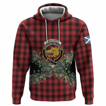 MacIver (McIver) Tartan Hoodie Thistle Scottish Spirit