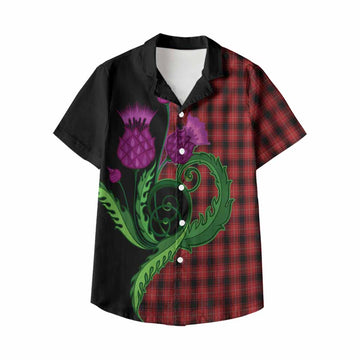 MacIver (McIver) Tartan Kid Hawaiian Shirt Traditional Scottish Thistle