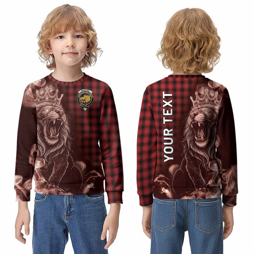 MacIver (McIver) Tartan Kid Knitted Sweatshirt Roaring Lion Heritage