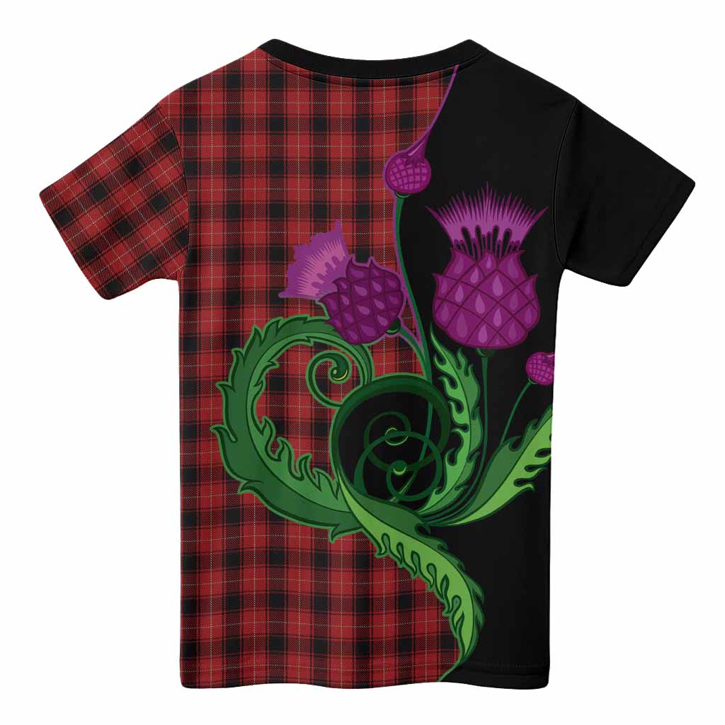 MacIver (McIver) Tartan Kid T-shirt Traditional Scottish Thistle