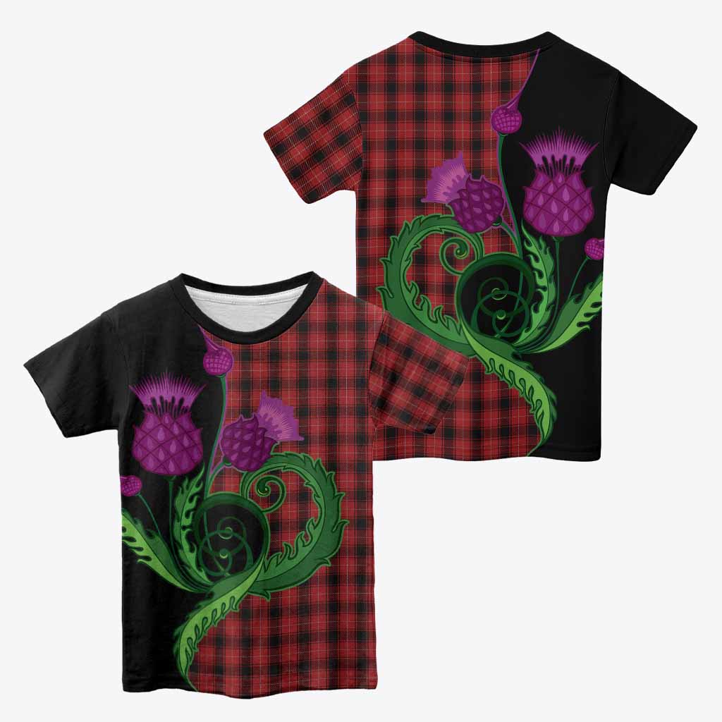 MacIver (McIver) Tartan Kid T-shirt Traditional Scottish Thistle
