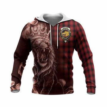 MacIver (McIver) Tartan Knitted Hoodie Roaring Lion Heritage