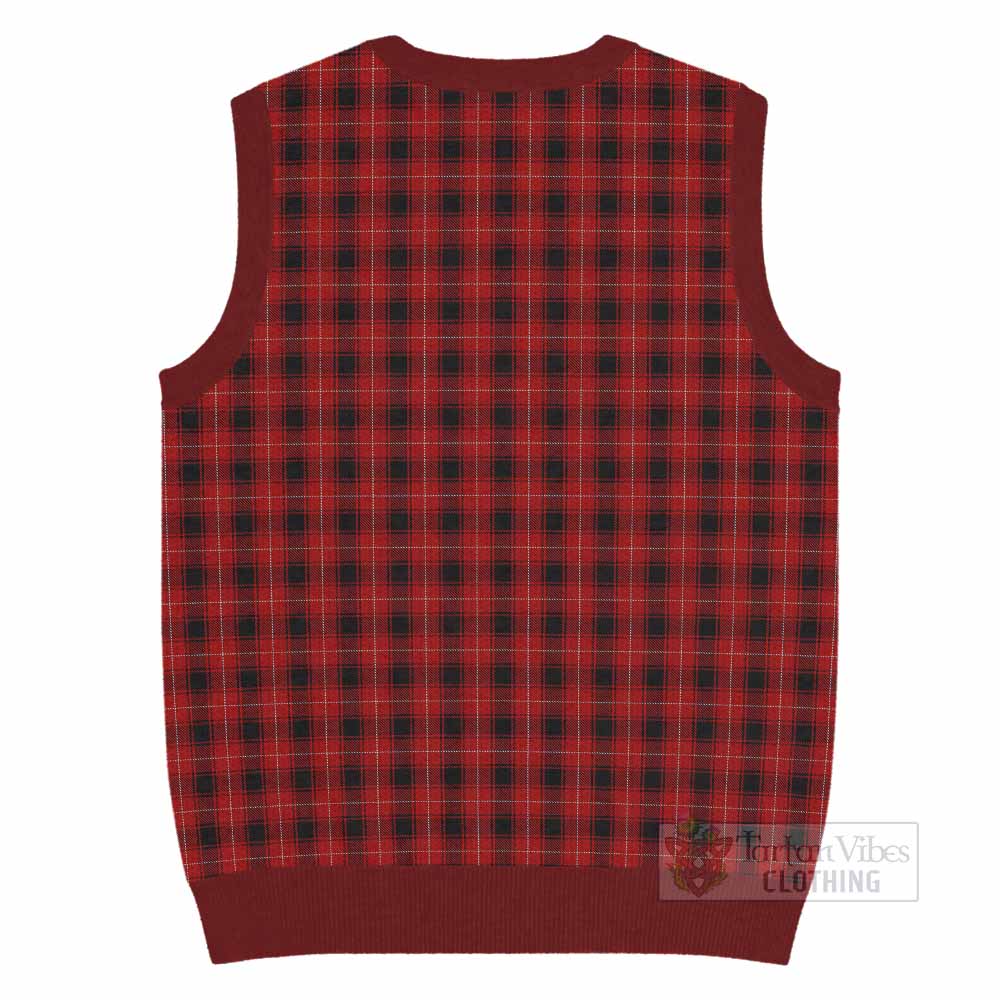 MacIver (McIver) Tartan Knitted V-Neck Vest with Family Crest - Tartan Vibes Clothing