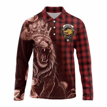 MacIver (McIver) Tartan Long Sleeve Polo Shirt Roaring Lion Heritage