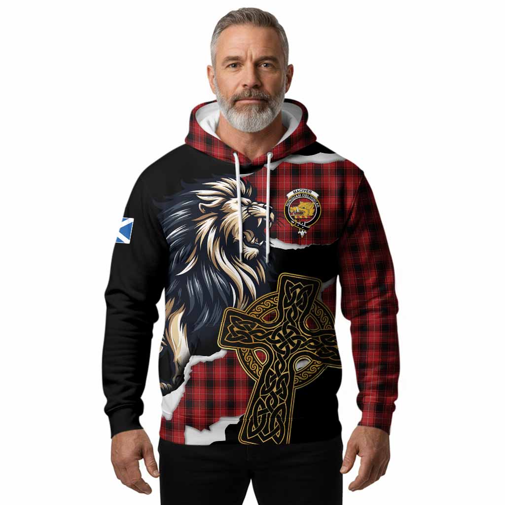 MacIver (McIver) Tartan Scottish Hoodie Lion Celtic Heritage