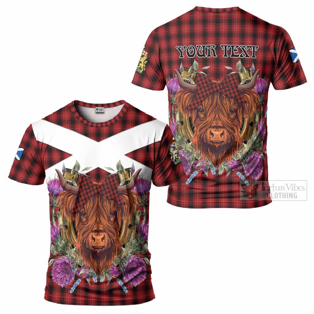 MacIver (McIver) Tartan T-Shirt Scottish Thistle Heilan Coo