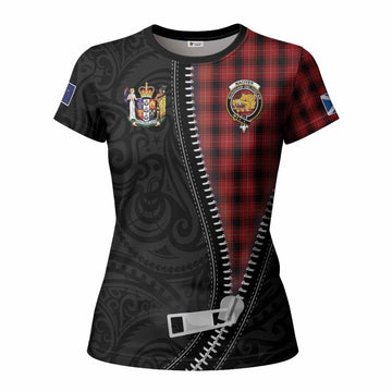 MacIver (McIver) Tartan Women T shirt New Zealand Pattern Unique Zipper Stylized
