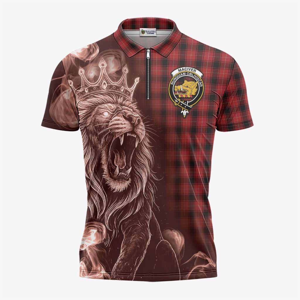 MacIver (McIver) Tartan Zipper Polo Shirt Roaring Lion Heritage