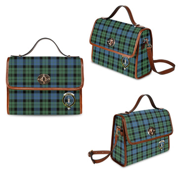 mackay-ancient-tartan-leather-strap-waterproof-canvas-bag-with-family-crest