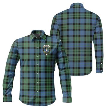 MacKay Ancient Tartan Long Sleeve Button Up Shirt with Family Crest