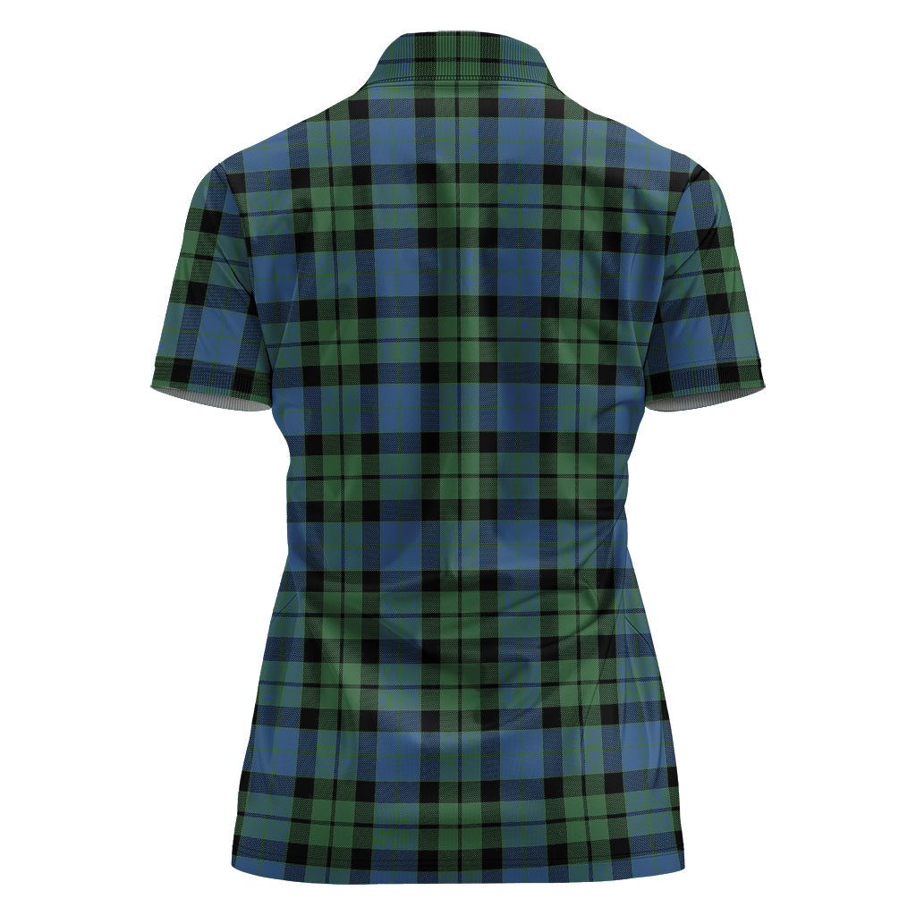 MacKay Ancient Tartan Polo Shirt For Women - Tartanvibesclothing