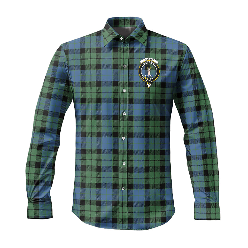 mackay-ancient-tartan-long-sleeve-button-up-shirt-with-family-crest