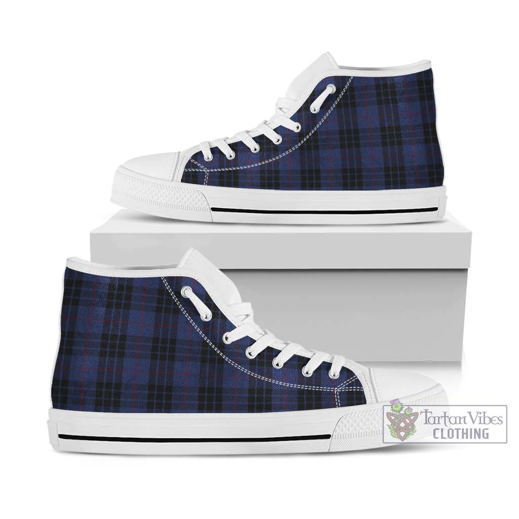 Tartan Vibes Clothing MacKay Blue #02 Tartan High Top Shoes