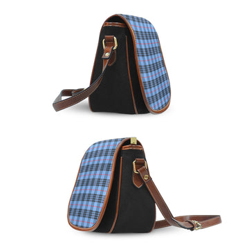 MacKay Blue Tartan Saddle Bag