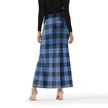 MacKay Blue Tartan Womens Full Length Skirt
