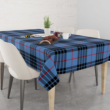 MacKay Blue Tatan Tablecloth with Family Crest