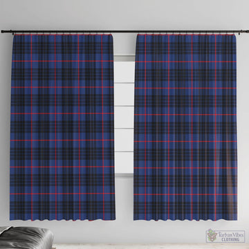 MacKay Blue Modern Tartan Window Curtain