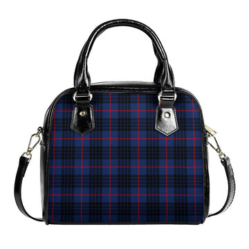 MacKay Blue Modern Tartan Shoulder Handbags