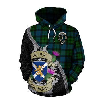 MacKay (McKay) Tartan Family Crest Cotton Hoodie Lion Rampant Royal Thistle Shield Celtic Inspired