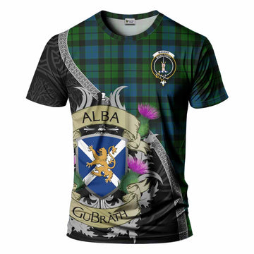 Tartan Vibes Clothing MacKay (McKay) Tartan Family Crest T-Shirt Lion Rampant Royal Thistle Shield Celtic Inspired