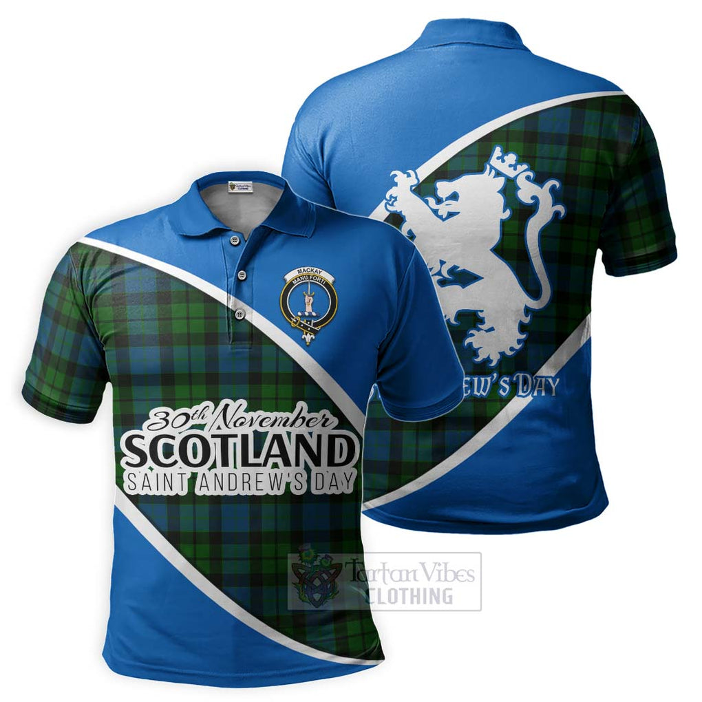 Tartan Vibes Clothing MacKay (McKay) Family Crest Tartan Polo Shirt Celebrate Saint Andrew's Day in Style