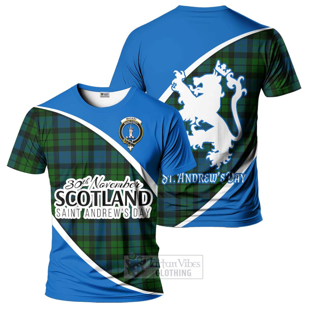 Tartan Vibes Clothing MacKay (McKay) Family Crest Tartan T-Shirt Celebrate Saint Andrew's Day in Style