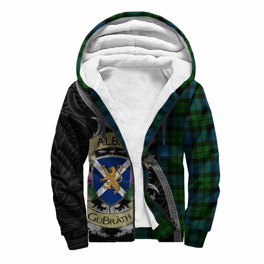 Tartan Vibes Clothing MacKay (McKay) Tartan Family Crest Sherpa Hoodie Lion Rampant Royal Thistle Shield Celtic Inspired