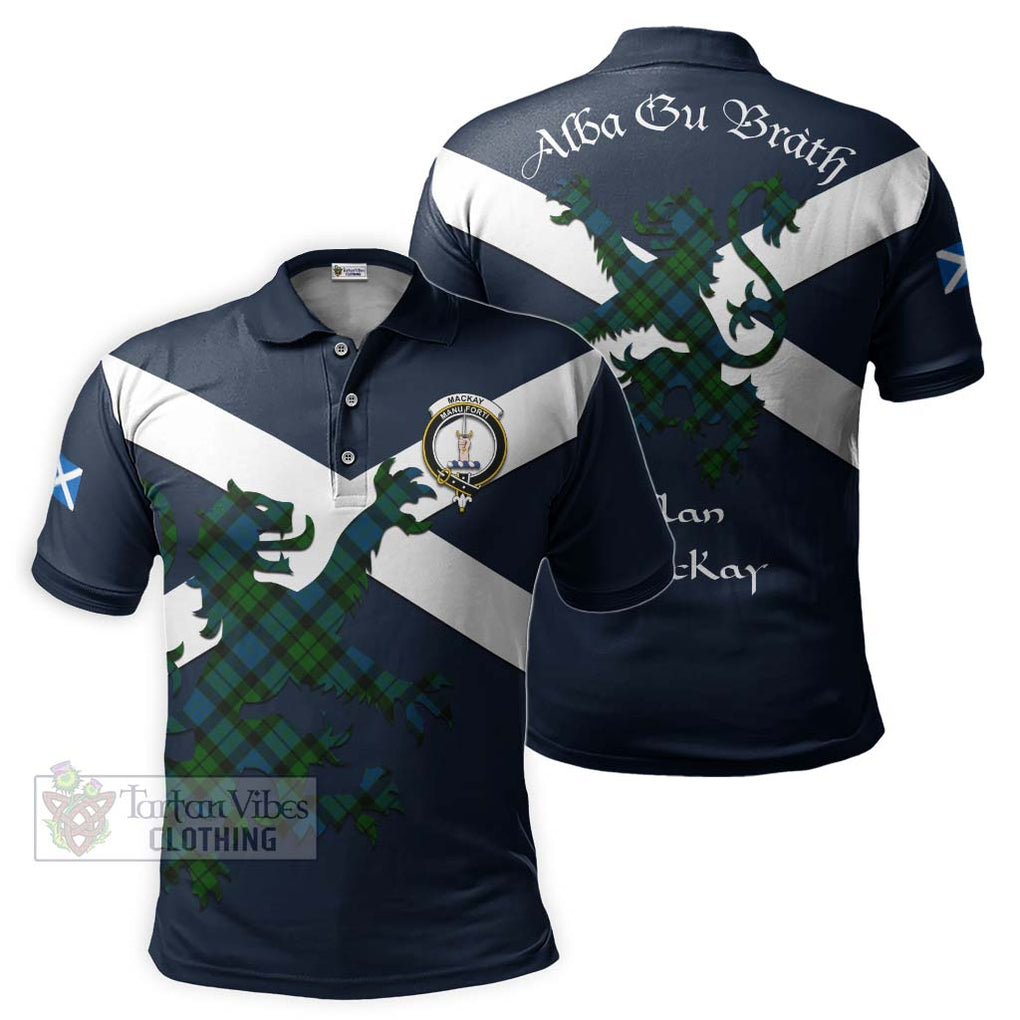 Tartan Vibes Clothing MacKay (McKay) Tartan Lion Rampant Polo Shirt – Proudly Display Your Heritage with Alba Gu Brath and Clan Name