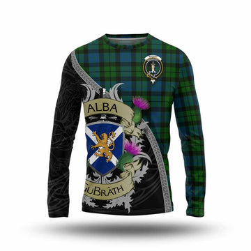 Tartan Vibes Clothing MacKay (McKay) Tartan Family Crest Long Sleeve T-Shirt Lion Rampant Royal Thistle Shield Celtic Inspired