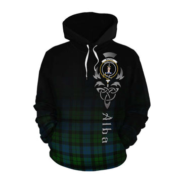 MacKay (McKay) Tartan Cotton Hoodie Featuring Alba Gu Brath Family Crest Celtic Inspired
