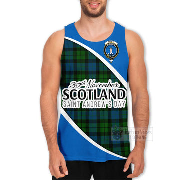 Tartan Vibes Clothing MacKay (McKay) Family Crest Tartan Men's Tank Top Celebrate Saint Andrew's Day in Style