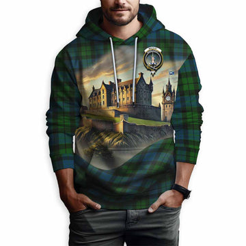 Tartan Vibes Clothing MacKay (McKay) Tartan Family Crest Hoodie with Scottish Ancient Castle Style