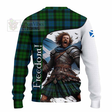 MacKay (McKay) Crest Tartan Knitted Sweater Inspired by the Freedom of Scottish Warrior