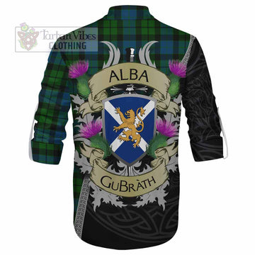 Tartan Vibes Clothing MacKay (McKay) Tartan Family Crest Ghillie Kilt Shirt Lion Rampant Royal Thistle Shield Celtic Inspired