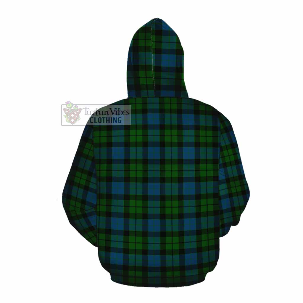 Tartan Vibes Clothing MacKay (McKay) Tartan Cotton Hoodie with Family Crest DNA In Me Style