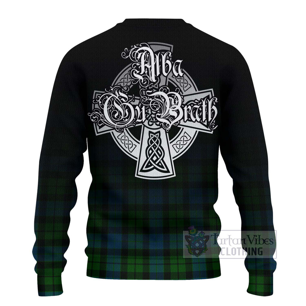 Tartan Vibes Clothing MacKay (McKay) Tartan Knitted Sweater Featuring Alba Gu Brath Family Crest Celtic Inspired