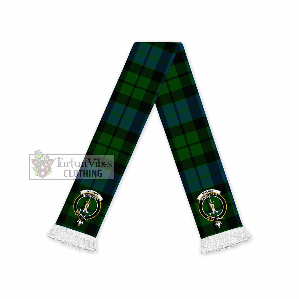 Tartan Vibes Clothing MacKay (McKay) Tartan Ruffneck Scarf with Family Crest