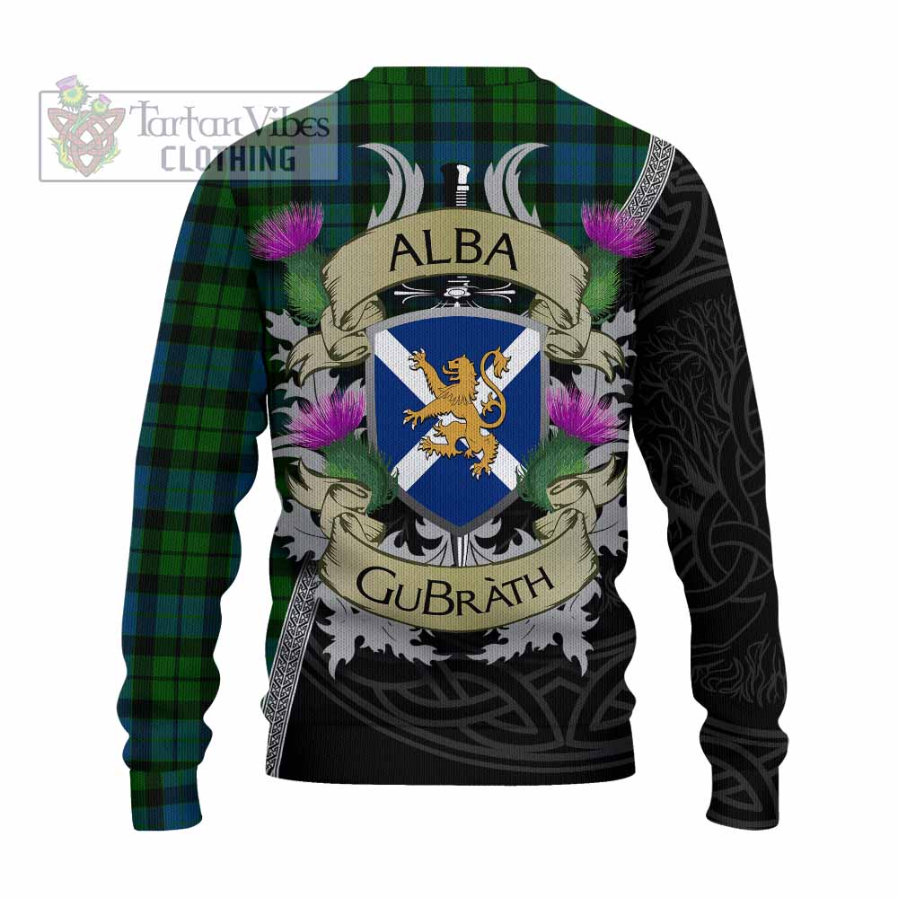Tartan Vibes Clothing MacKay (McKay) Tartan Family Crest Knitted Sweater Lion Rampant Royal Thistle Shield Celtic Inspired