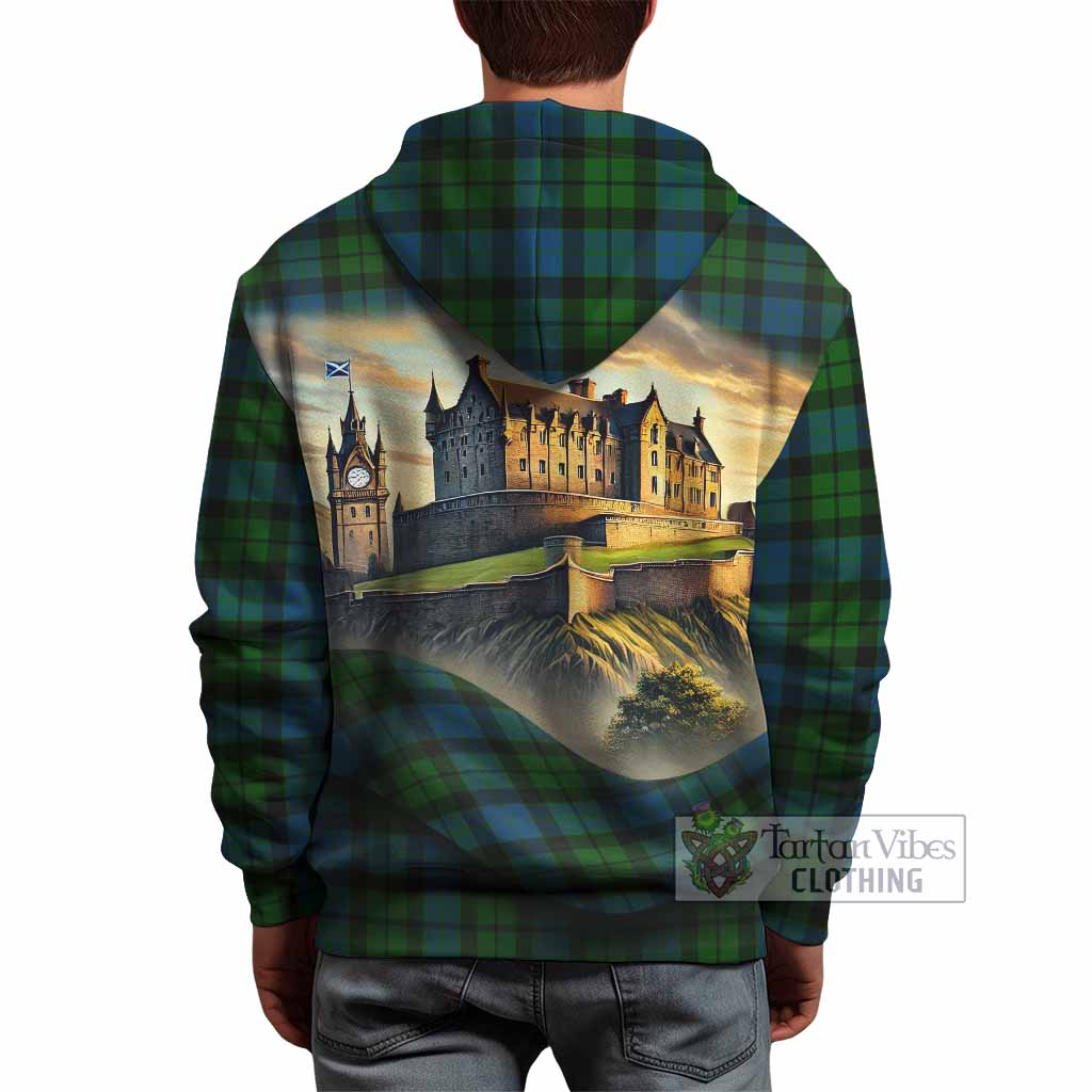 Tartan Vibes Clothing MacKay (McKay) Tartan Family Crest Hoodie with Scottish Ancient Castle Style