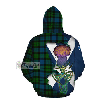 MacKay (McKay) Tartan Family Crest Cotton Hoodie Scottish Thistle Celtic Inspired