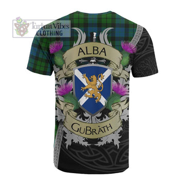 Tartan Vibes Clothing MacKay (McKay) Tartan Family Crest Cotton T-shirt Lion Rampant Royal Thistle Shield Celtic Inspired