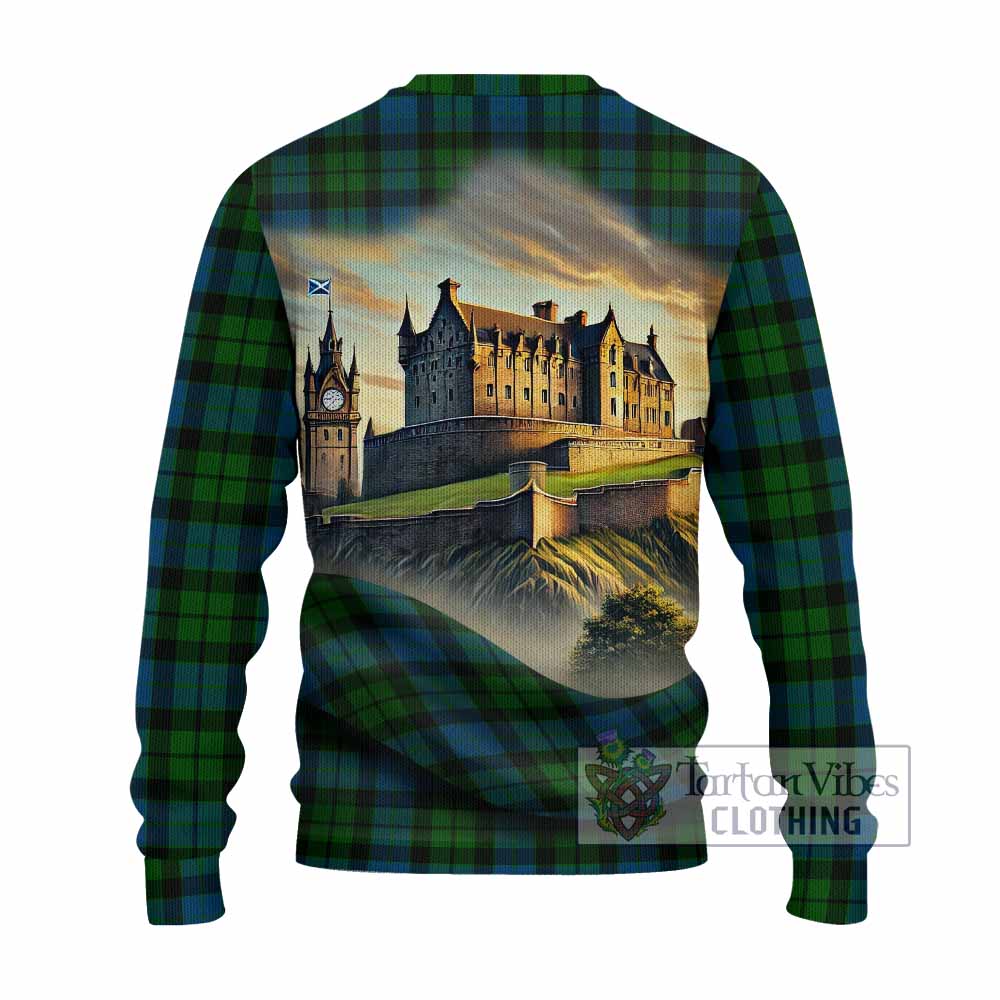 Tartan Vibes Clothing MacKay (McKay) Tartan Family Crest Knitted Sweater with Scottish Ancient Castle Style