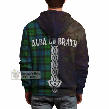 MacKay (McKay) Tartan Family Crest Hoodie Alba Gu Brath Be Brave Lion Ancient Style