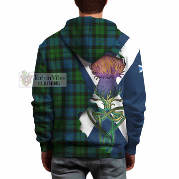Tartan Vibes Clothing MacKay (McKay) Tartan Family Crest Hoodie Scottish Thistle Celtic Inspired