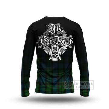 Tartan Vibes Clothing MacKay (McKay) Tartan Long Sleeve T-Shirt Featuring Alba Gu Brath Family Crest Celtic Inspired