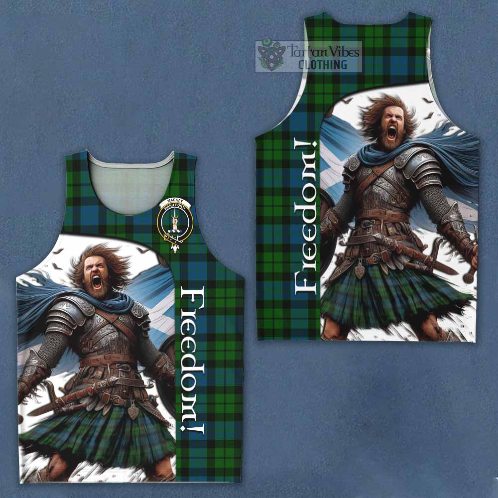 Tartan Vibes Clothing MacKay (McKay) Crest Tartan Men's Tank Top Inspired by the Freedom of Scottish Warrior
