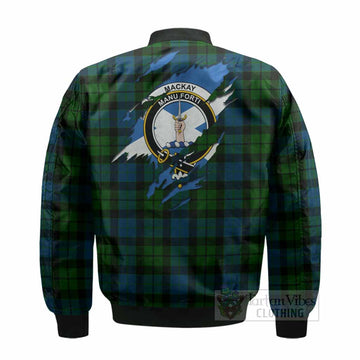 MacKay (McKay) Clan Crest In Me Tartan Bomber Jacket Scotland Flag Style