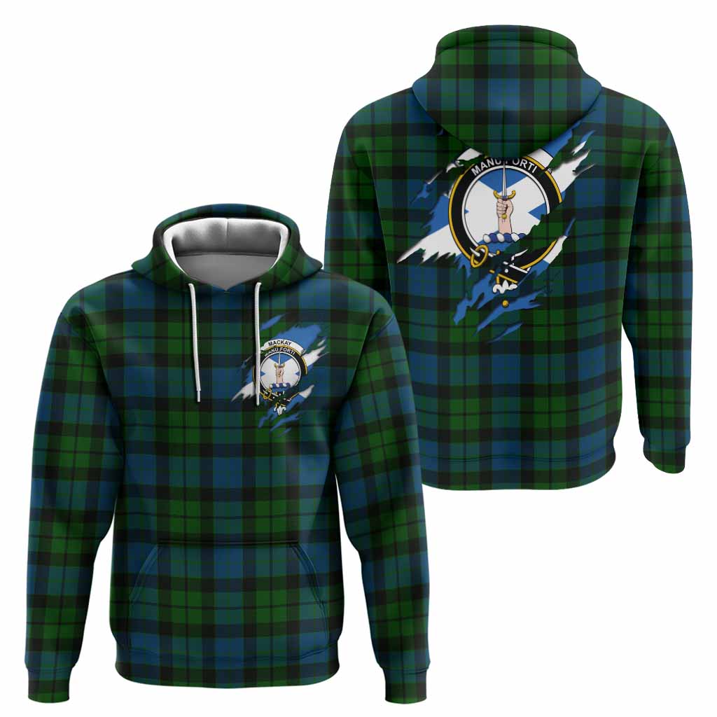 MacKay (McKay) Clan Crest In Me Tartan Hoodie Scotland Flag Style