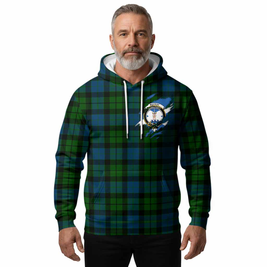 MacKay (McKay) Clan Crest In Me Tartan Hoodie Scotland Flag Style