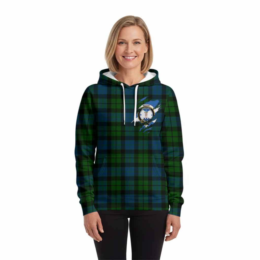 MacKay (McKay) Clan Crest In Me Tartan Hoodie Scotland Flag Style